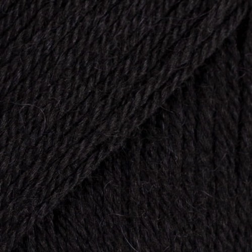 Włóczka Drops Flora 06 / czarny / uni colour