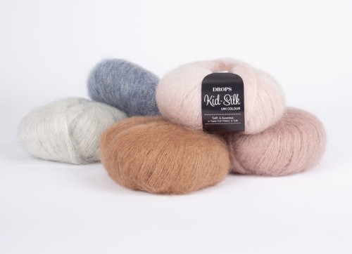 Włóczka Drops Kid-Silk 44 / światło księżyca / uni colour