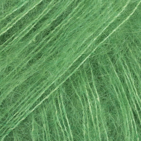 Włóczka Drops Kid-Silk 48 / papuzia zieleń / uni color