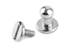 Nit kaletniczy skręcany do metek / nikiel / 4 mm / 5 szt / 740145