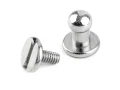 Nit kaletniczy skręcany do metek / nikiel / 4 mm / 5 szt / 740145