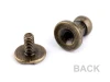 Nit kaletniczy skręcany do metek / ciemny nikiel / 4 mm / 5 szt / 740145