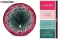 KOKONEK Rare Classic R112 - Magenta/jasna morela/patyna/ciemny szmaragd + 1 nitka wino