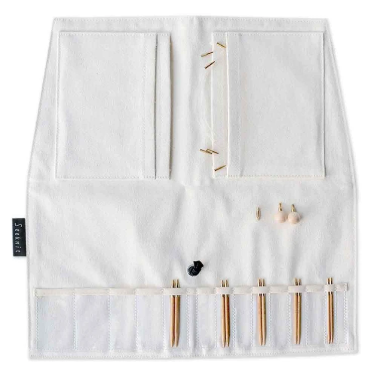 Zestaw bambusowych drutów wymiennych Seeknit Koshitsu S / 5 par drutów / długość 10 cm / 4" / rozmiar 2,25-3,25 mm / etui natural mini / 59738