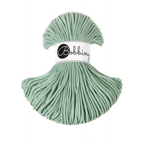Sznurek pleciony bawełniany Bobbiny Junior / Aloesowy / Aloes / 3mm / 100m