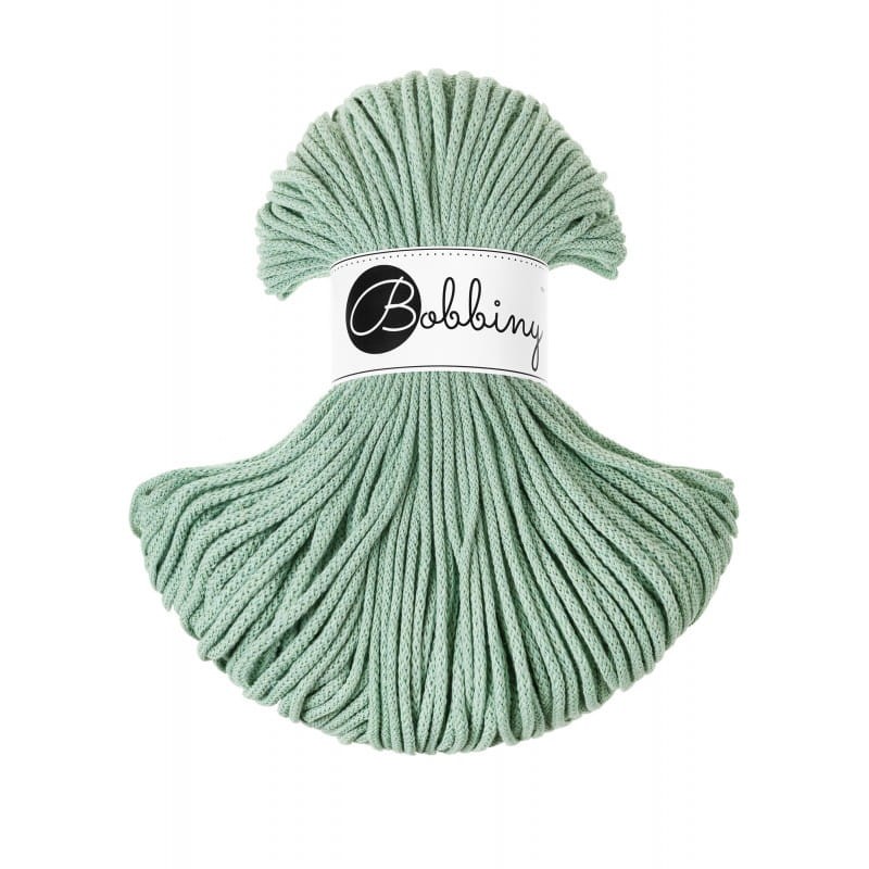 Sznurek pleciony bawełniany Bobbiny Junior / Aloesowy / Aloes / 3mm / 100m