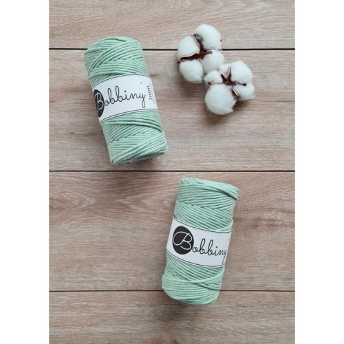 Sznurek skręcany bawełniany Bobbiny Macrame Cord / Aloesowy / Aloes / 3mm / 100m