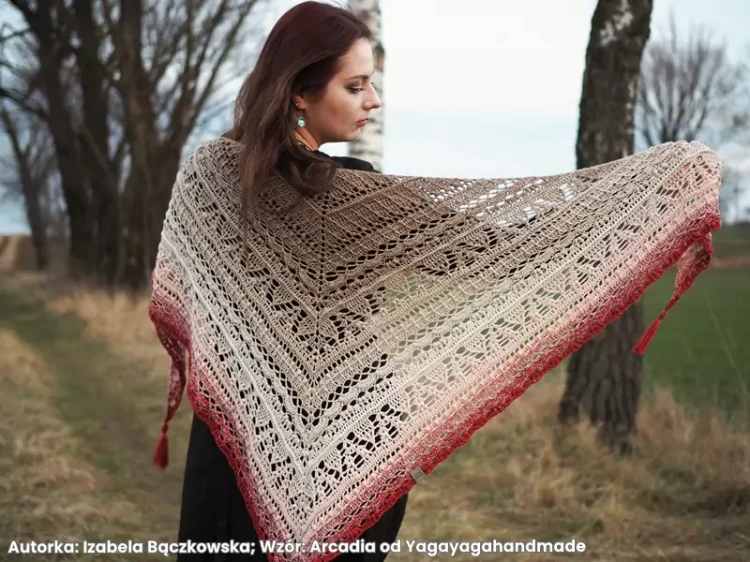 Autorka: Izabela Bączkowska; IG: @wissena_made_with_magic; Wzór: Arcadia od Yagayagahandmade