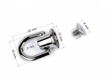 Szlufka / nit kaletniczy skręcany / różowe złoto / 12 mm / 2 szt / 630494