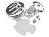 Zapięcie do torebki / nikiel / 25 x 32 mm / 2 szt / 080722