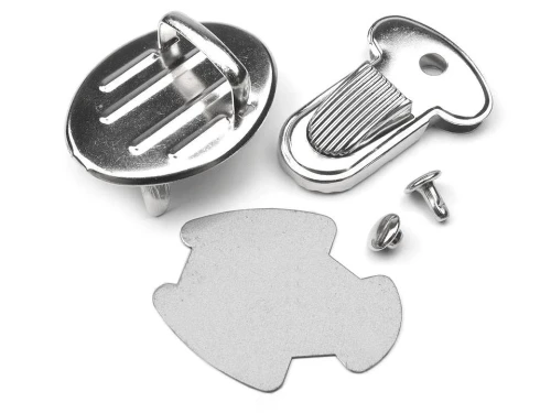 Zapięcie do torebki / nikiel / 25 x 32 mm / 2 szt / 080722