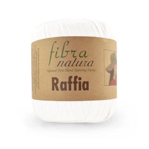 Włóczka Fibranatura Raffia 116-01 / rafia papierowa / biel