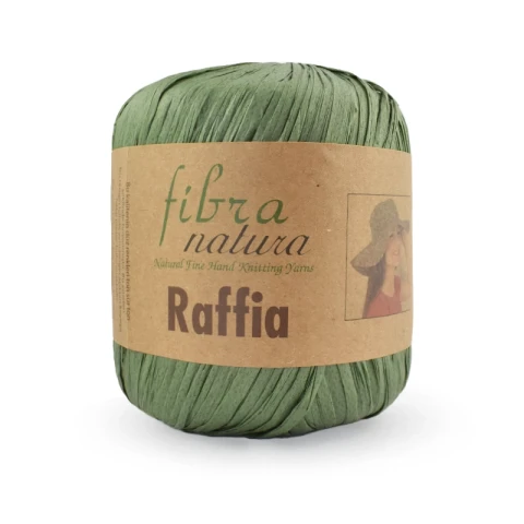 Włóczka Fibranatura Raffia 116-05 / rafia papierowa / khaki