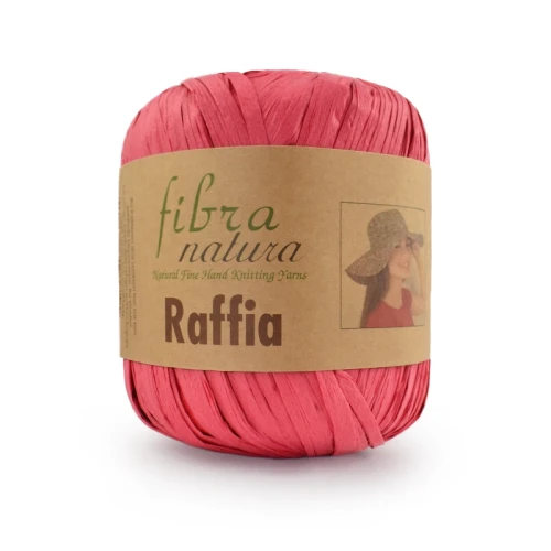 Włóczka Fibranatura Raffia 116-06 / rafia papierowa / malinowy róż