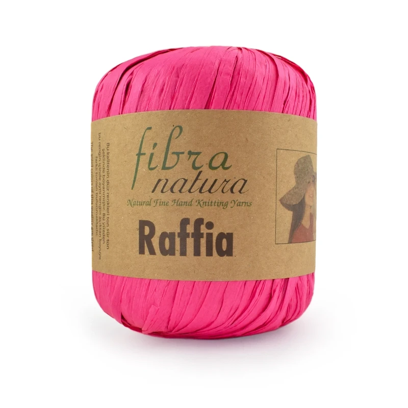 Włóczka Fibranatura Raffia 116-07 / rafia papierowa / gorący róż
