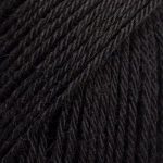 Włóczka skarpetkowa Drops Nord 02 / czarny / uni colour