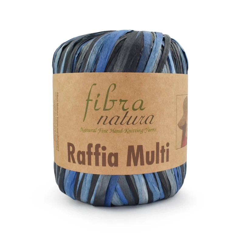Włóczka Fibranatura Raffia Multi 117-07 / rafia papierowa