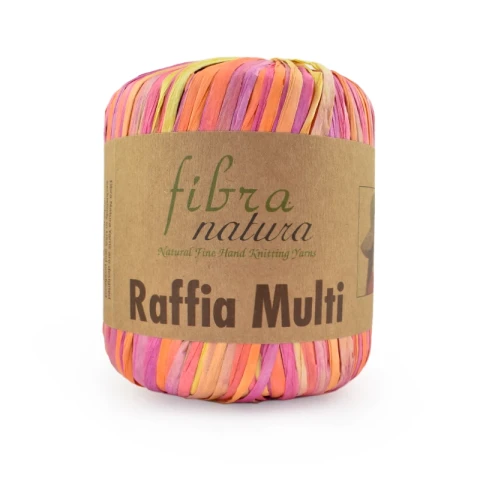 Włóczka Fibranatura Raffia Multi 117-13 / rafia papierowa