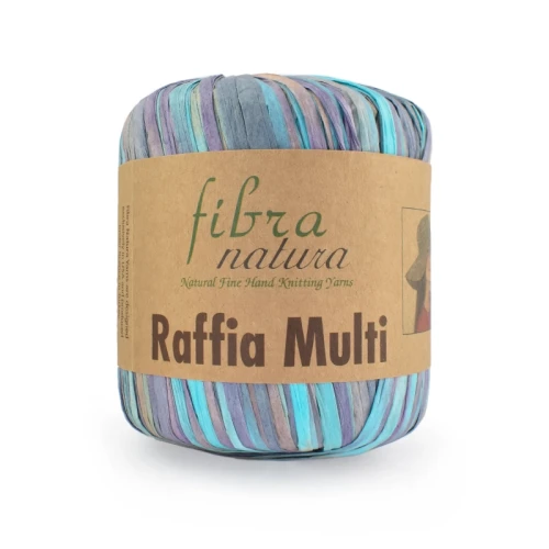 Włóczka Fibranatura Raffia Multi 117-14 / rafia papierowa