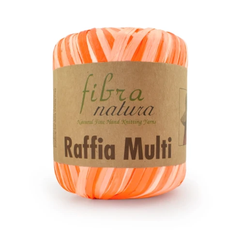 Włóczka Fibranatura Raffia Multi 117-18 / rafia papierowa