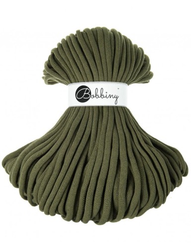 Sznurek pleciony bawełniany Bobbiny Jumbo / Awokado / Avocado / 9mm / 100m