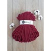 Sznurek pleciony bawełniany Bobbiny Jumbo / Czerwone Wino / Wine Red / 9mm / 100m