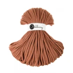 Sznurek pleciony bawełniany Bobbiny Jumbo / Terracotta / 9mm / 100m