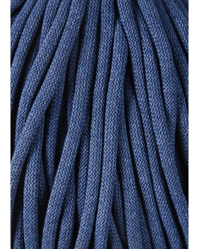 Sznurek pleciony bawełniany Bobbiny Jumbo / Jeansowy / Jeans / 9mm / 100m