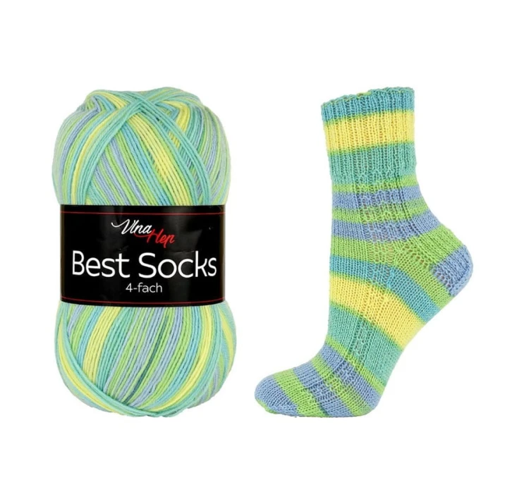 Włóczka skarpetkowa Vlna-Hep Socks Best 4-fach 7356