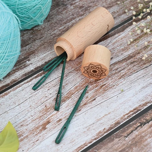 Igły KnitPro Mindful drewniane / duże ucho