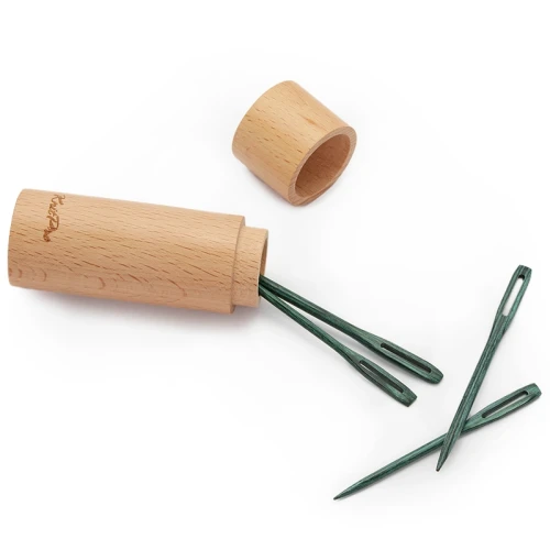 Igły KnitPro Mindful drewniane / duże ucho