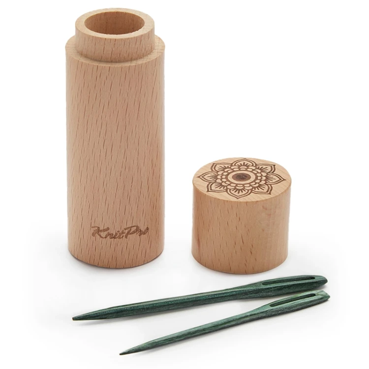 Igły KnitPro Mindful drewniane / duże ucho