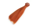 Włosy dla lalek / 15 cm / rudy średni / 800900