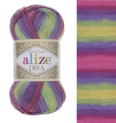 Włóczka Alize Diva Batik 3241