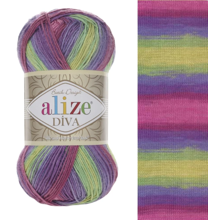 Włóczka Alize Diva Batik 3241