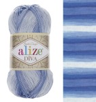 Włóczka Alize Diva Batik 3282