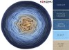 KOKONEK Classic A397 Granat/indygo melanż/jeans melanż/błękit/zimny beż