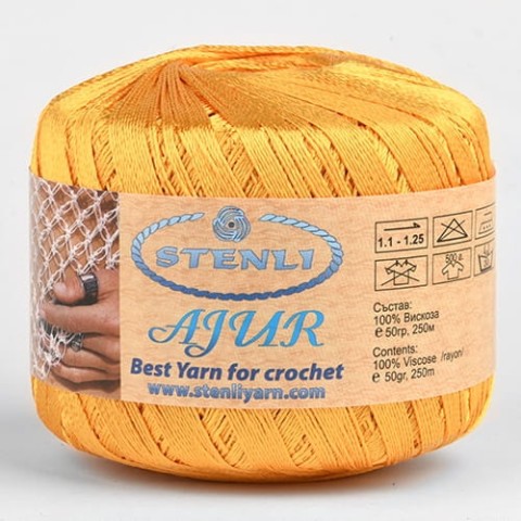 Włóczka Stenli Ajur Ball 189 / kurkuma