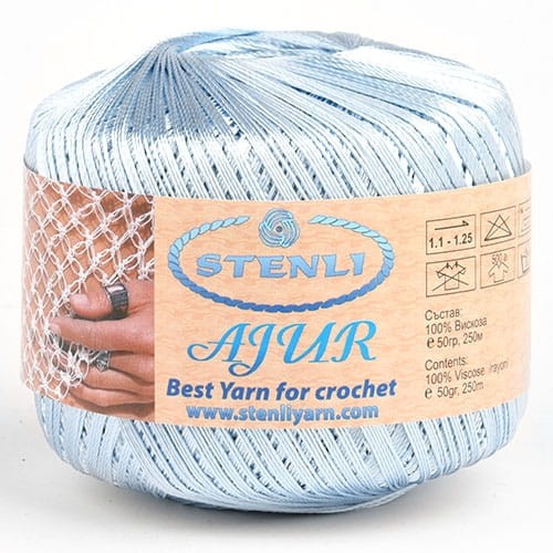 Włóczka Stenli Ajur Ball 506 / błękit