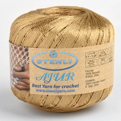 Włóczka Stenli Ajur Ball 161 / złoty