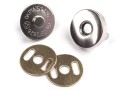 Zapięcie magnetyczne 18 mm / nikiel / 5 szt / 060589
