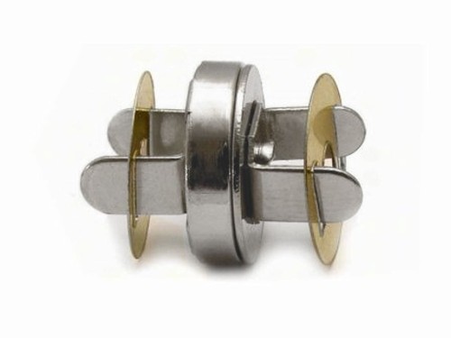 Zapięcie magnetyczne 18 mm / nikiel / 5 szt / 060589