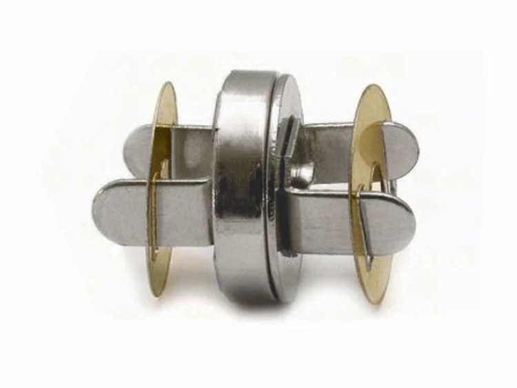 Zapięcie magnetyczne 18 mm / nikiel / 5 szt / 060589