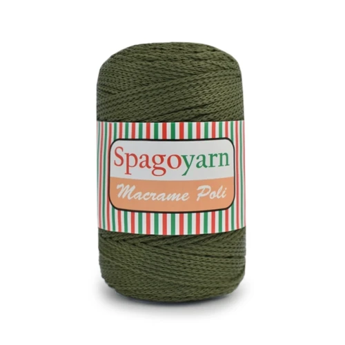 Sznurek Spagoyarn Macrame Poli 1,5mm 193 / wojskowa zieleń