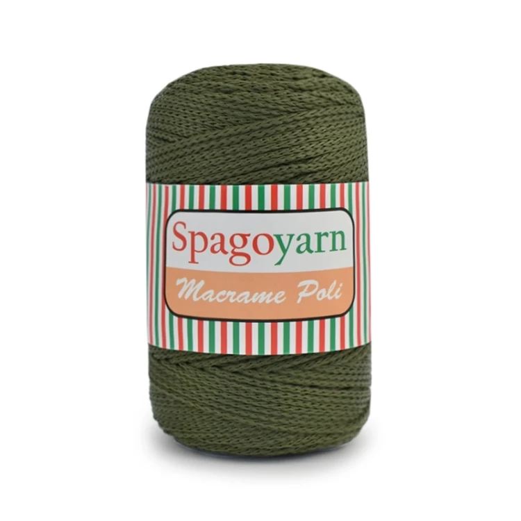 Sznurek Spagoyarn Macrame Poli 1,5mm 193 / wojskowa zieleń