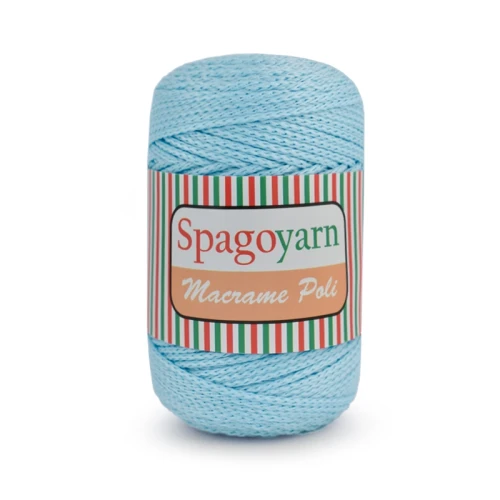 Sznurek Spagoyarn Macrame Poli 1,5mm 220 / błękit