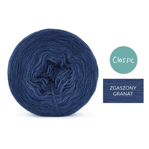 KOKONEK Classic Mono jeden kolor - zgaszony granat / 250m