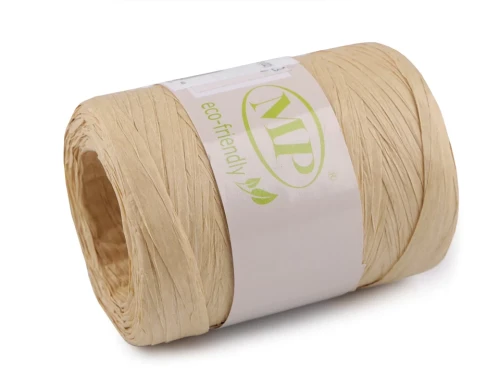 Naturalna rafia MP / 5-8mm / 100 m / 02 kremowy