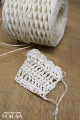 Rafia papierowa / 1.5mm / 200 m / krem / 310293