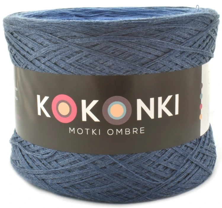 KOKONEK Classic A440 Indygo melanż/jeans melanż/atrament/niebieski/cyjan/błękit/denim